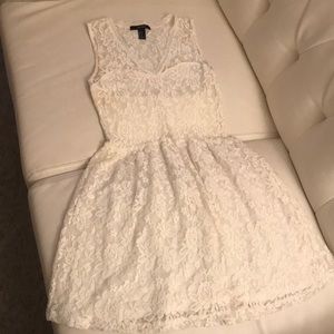 Forever21 off White lace tank top dress